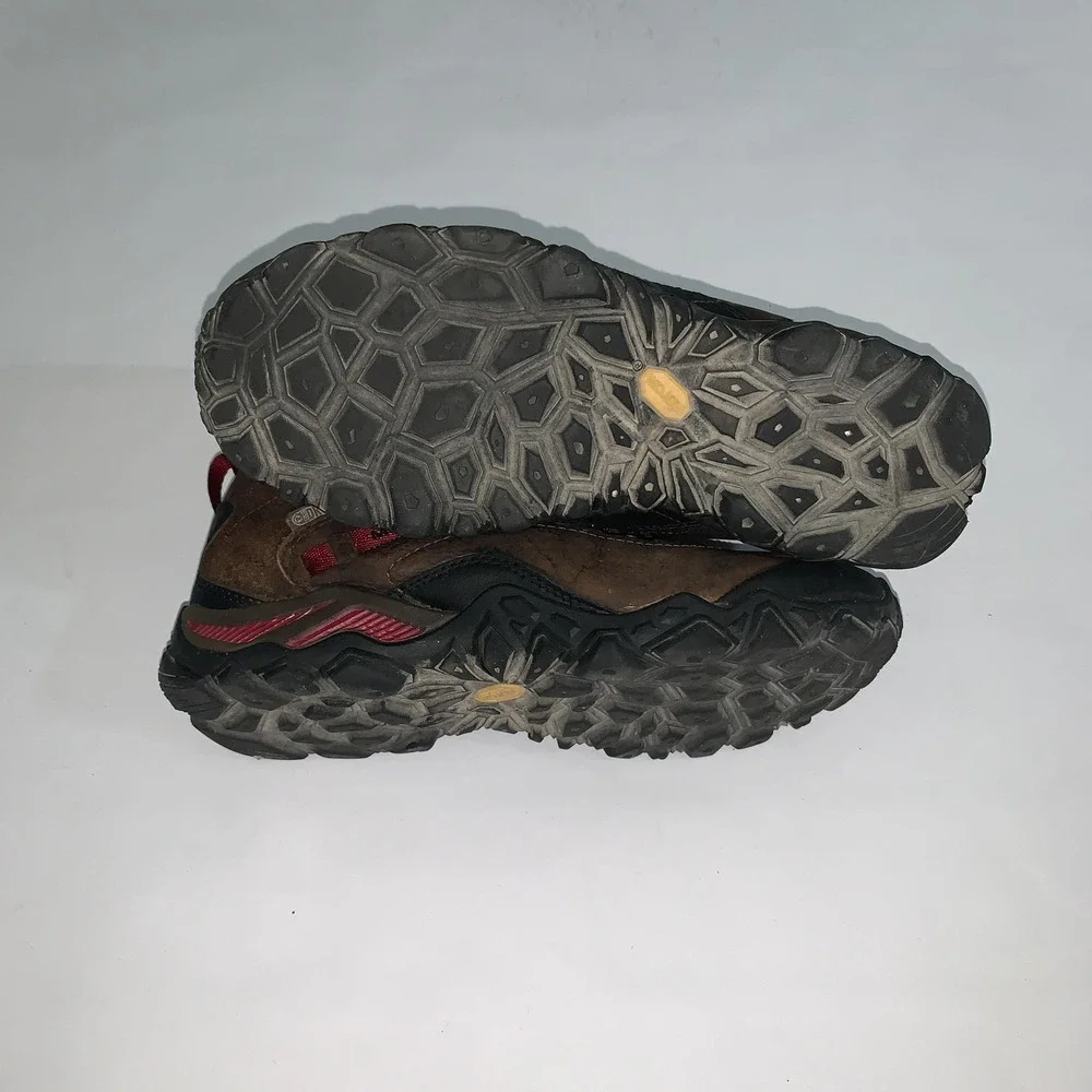 Merrell Boots Womens 8 Chameleon Shift Traveller Waterproof Brown Nubuck J32086